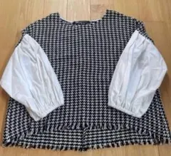 ZARA❤️異素材トップス❤️Mサイズ新品❤️韓国・オケージョン・フォーマル