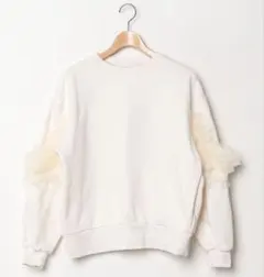【ハピ市✨SALE】CALNAMUR スウェットカットソー 白 FREE 美品