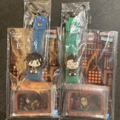 鬼滅の刃 一番くじ E賞アクリッツキーホルダーG賞ぽこっとちゃーむ4点セット