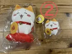 マ*ー様 ちいかわ 招福！ハチワレ招き猫 ぬいぐるみ マスコット セット②