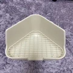 ☆美品☆GEX ジェックス 三角トイレ ホワイト うさぎ 小動物用 トイレのサムネイル