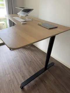 IKEA 電動昇降デスク L字型 パソコンデスクのサムネイル
