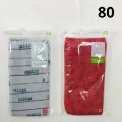 UNIQLOユニクロベビー　80cm リラックスフィットレギンス(10分丈)2枚
