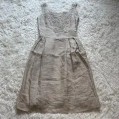 フォクシー⭐︎FOXEY⭐︎Dress Soleil リネンワンピースソレイユ38