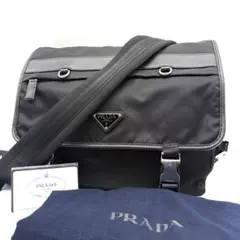 【黒ネコ様】プラダ PRADA ショルダーバッグ メッセンジャーバッグ 黒