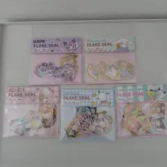 サンリオ フレークシール 10種類・40枚入り　５点セット　新品未開封