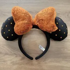 [美品] ディズニーカチューシャ　ミニー　オレンジ