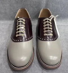 GLAD HAND×REGAL -GRAY/BROWN サドルシューズ