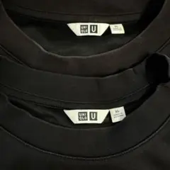 UNIQLO U エアリズム　Tシャツ ブラック XL 2枚セット