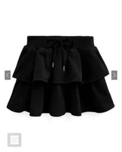 GRL グレイル インパン裏地付きティアードスウェットミニスカート[pm596]