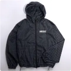 MATEY Salong hameu チェック柄 ナイロンジャケット