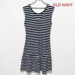 OLD NAVY ボーダー ノースリーブ ミニワンピース フレア