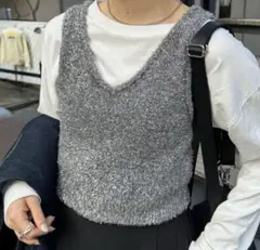 DISCOAT ラメフェザーヤーンキャミ