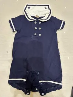 petit main プティマイン セーラー襟ロンパース 70cm