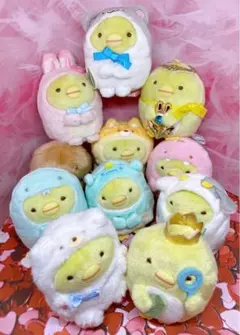 すみっコぐらし　てのりぬいぐるみ　ぺんぎん？　11点セット