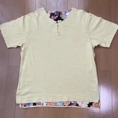 tk.TAKEO KIKUCHI　カットソー　和風　イエロー系のサムネイル