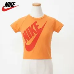 NIKE ビッグロゴ クロップ半袖Tシャツ キッズ 110 オレンジ