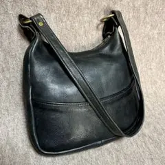 オールドコーチ ショルダーバッグ 黒 パトリシアズエルゴ レザー 9951