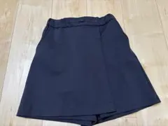 お受験　ショパン　濃紺ラップキュロットスカート120