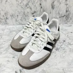 【美品】adidas Samba ホワイト/ブラック25.5cm