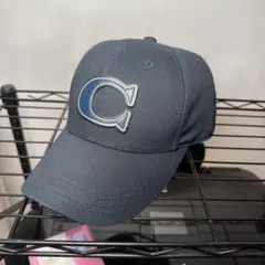 早い者勝ち　美中古　COACH ベースボールキャップ ネイビー　コーチ