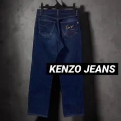 KENZO JEANS デニム 刺繍ロゴ 富士山 青 76cm 日本製 90sのサムネイル