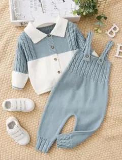 新品未使用おしゃれニットセットアップ　インポートセトア