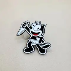 【ピンバッジ】フィリックス・ザ・キャット ★ Felix ナイフ