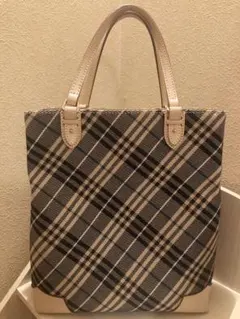 d*7様 BURBERRY BLUE LABEL トートバッグ ノバチェック - メルカリ