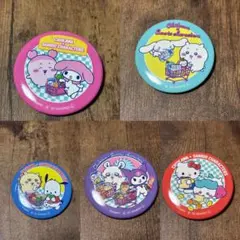 ちいかわサンリオコラボ　5点セット　缶バッジ