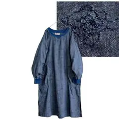 希少 ヒステリックグラマー ヒスベア デニム スモック ワンピース くま刺繍のサムネイル