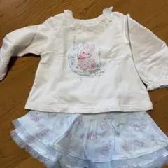 メゾピアノ トレーナーキュロット セットアップ 90cm