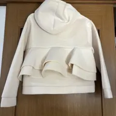 バッグフリル　ボンディング　パーカー　コート　ベージュ　美品