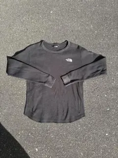 THE NORTH FACE サーマル ロンT ワッフル カットソー 黒 S