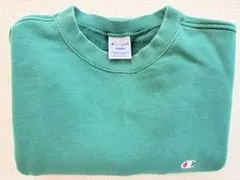 Champion グリーン クルーネック 同時購入割引有