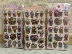 ラブブ 立体シール 3点