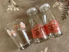 m*o様 ちいかわ　一番くじ　牛乳瓶　グラス　コップ　3点セット