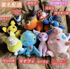 【新品タグ付】ポケットモンスター ぬいぐるみ 14体セット⑤【まとめ売り】