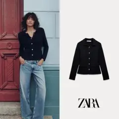 本日発送❗️値下げ検討可能❗️【ZARA】 ボタンニットカーディガン