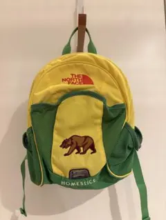 ノースフェイス HOMESLICE キッズ リュック イエロー グリーン