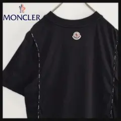 【QR確認済・美品】モンクレール/Tシャツ/ワッペン/テープロゴ/S(M相当)