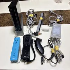 任天堂 Wii 本体 ブラック リモコン2個付き動作確認済