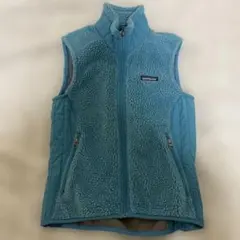 パタゴニア レトロ・フリース　ベスト 水色 レディース