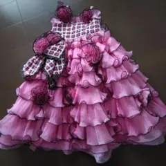 ピンク　ドレス 110～120くらい　ロングドレス　フォーマル　発表会　訳あり