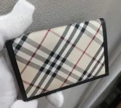 美品 バーバリー ノバチェック 名刺入れ カードケース