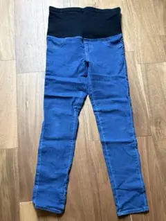 マタニティ デニムブルー パンツ M
