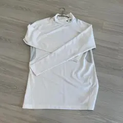 ハイネック長袖インナー ホワイト/ライトグレー