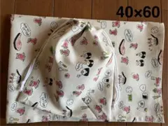 訳あり★オフ白タコさんウインナー★給食セット★巾着＆ランチョンマット40×60