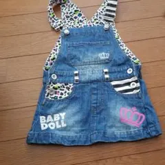 デニム ジャンパースカート ベビードール