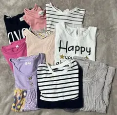女の子120cm夏服9点まとめ売りワンピースTシャツ